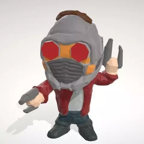 Star Lord - LowpolyPOP Figurine Free 3D print model