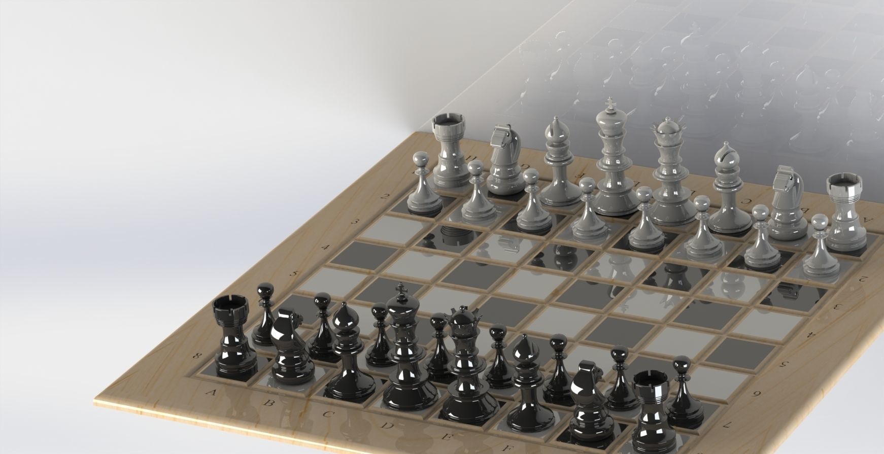 3D Assembly chess 3D print model_1