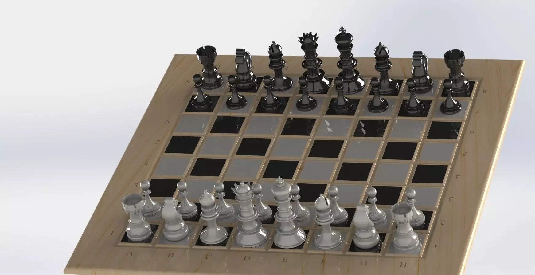 3D Assembly chess 3D print model_0