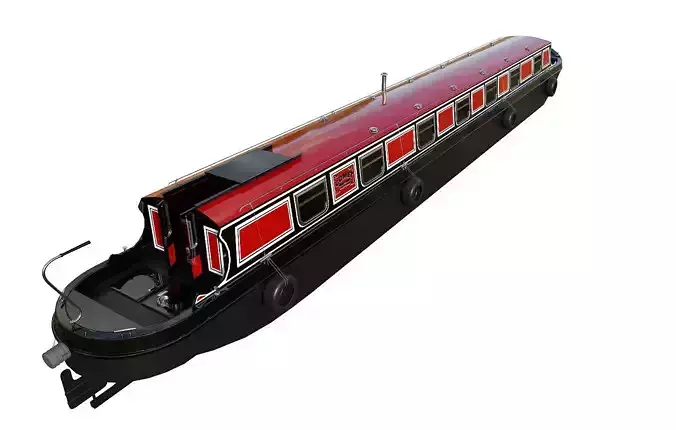 Narrowboat lincolnshire 3D model