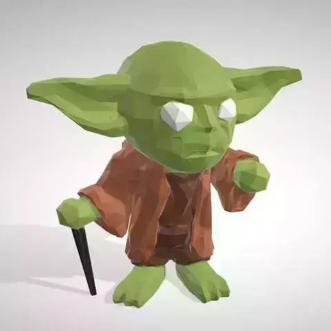 Master Yoda - LowpolyPOP Figurine Free 3D print model