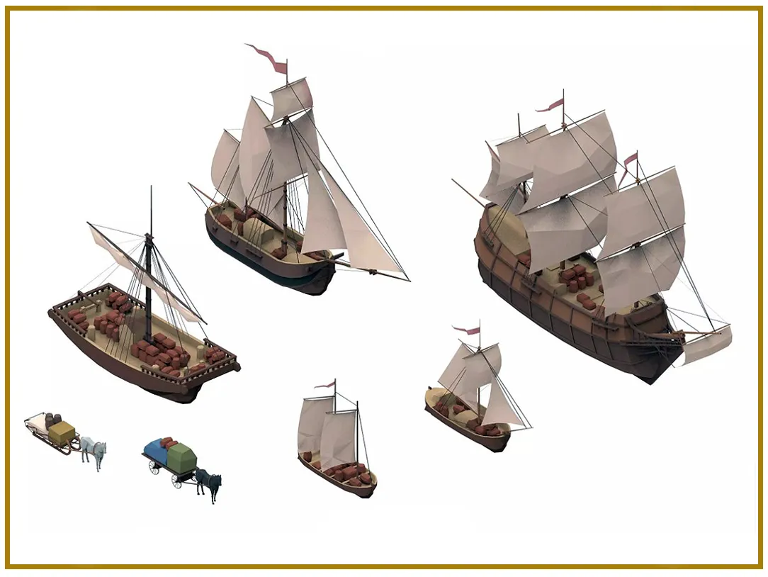 sailboats Low-poly 3D model