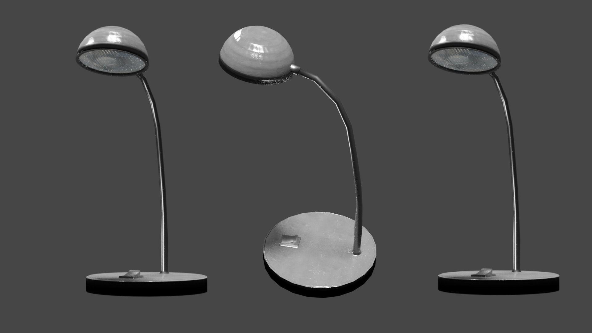 Small Lamp Low-poly 3D model_5