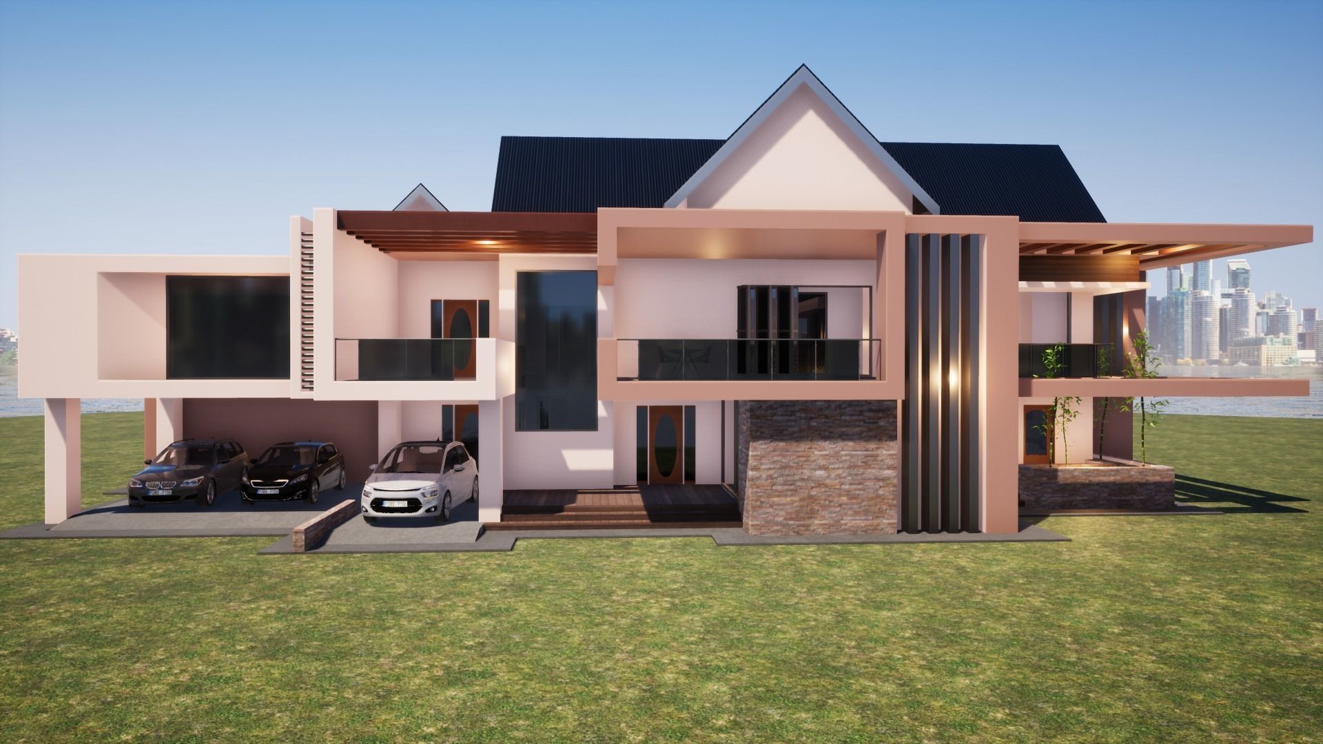 Five Bedroom Mansion 3D model_8