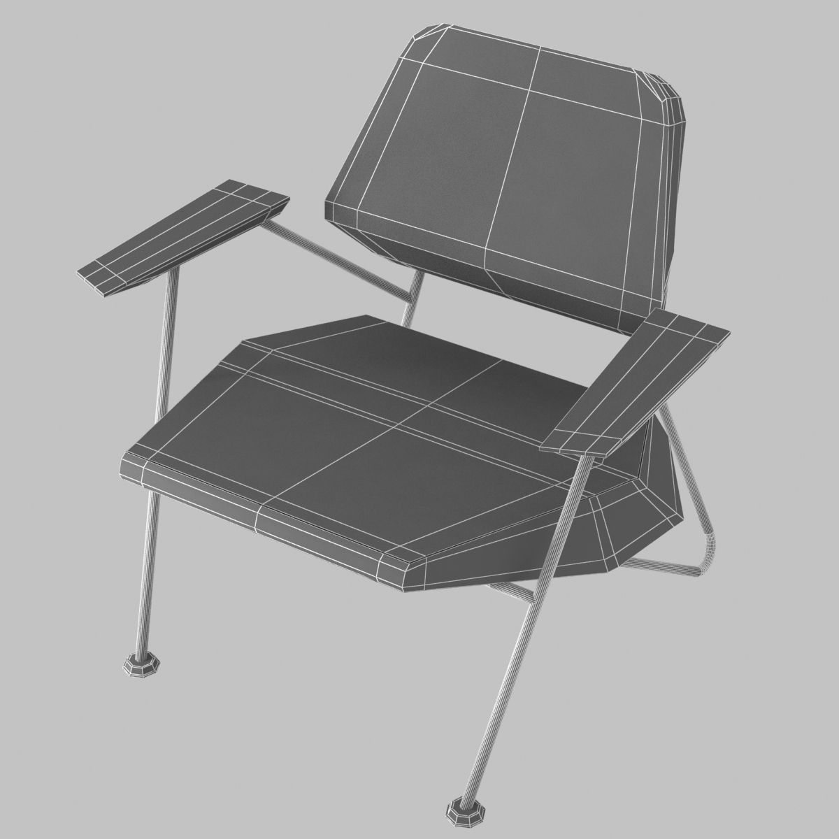 Prostoria Polygon Chair 3D model_9