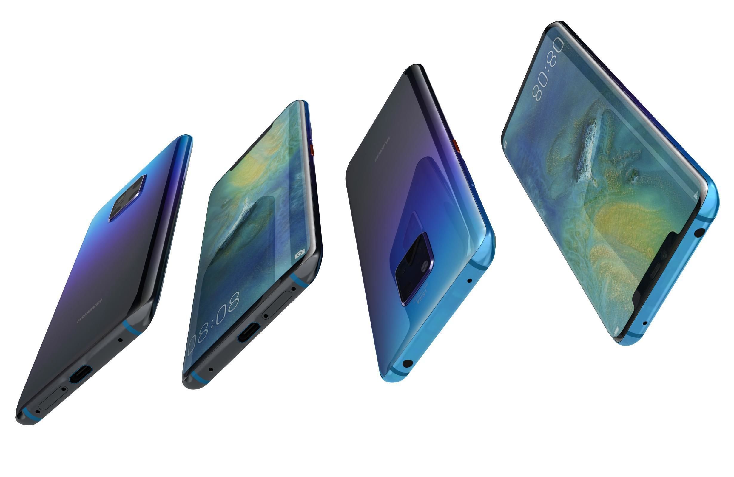 Huawei Mate 20 Pro Twilight 3D model_8