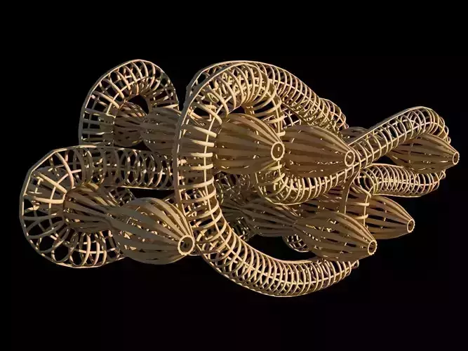 Richard Deacon wood sculpture