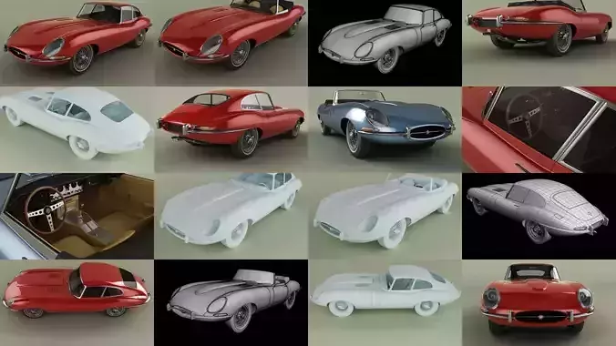 Jaguar E-type Coupe and Convertible