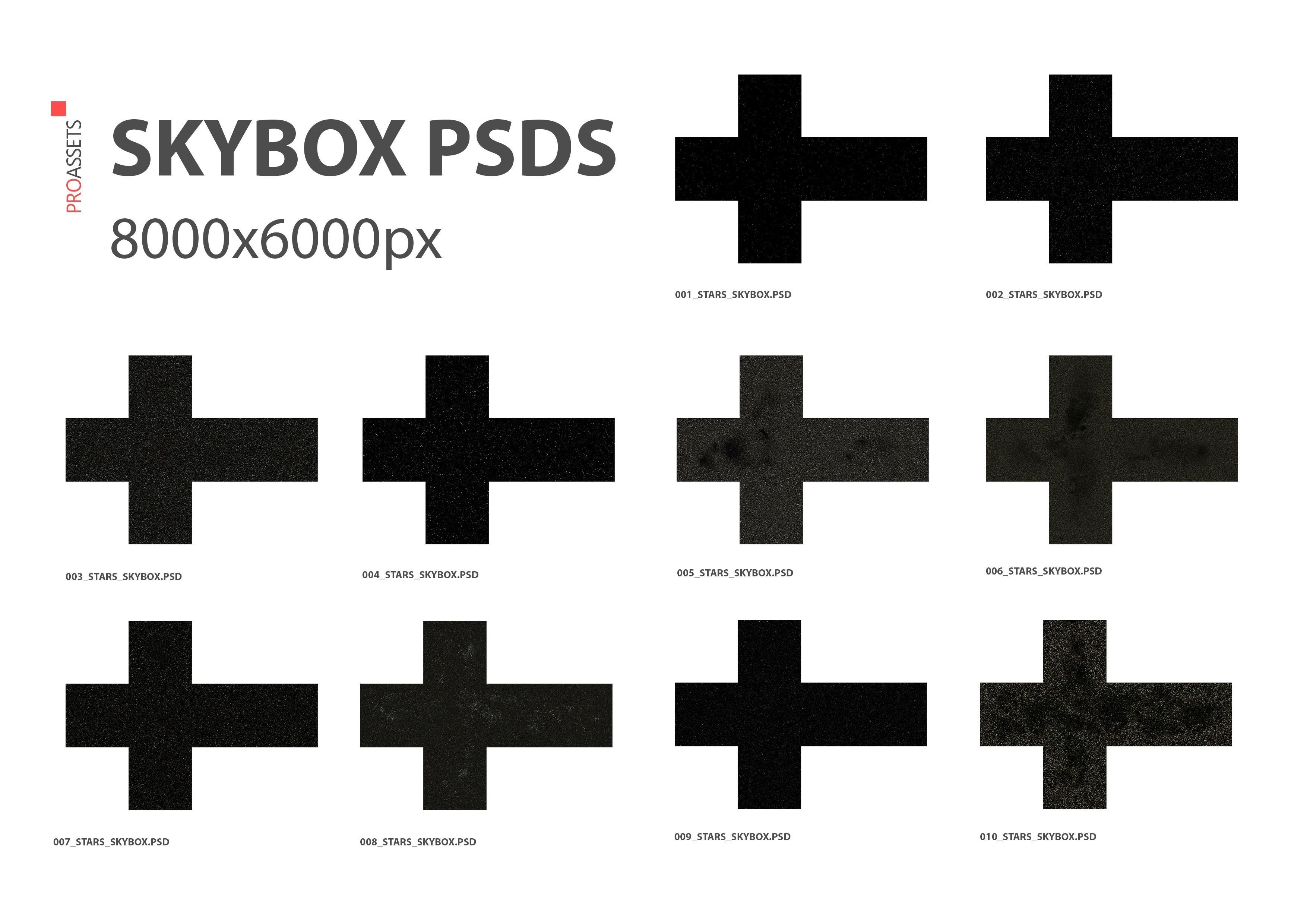 Stars Spherical Maps and Skyboxes 8192x4096 px Texture_3