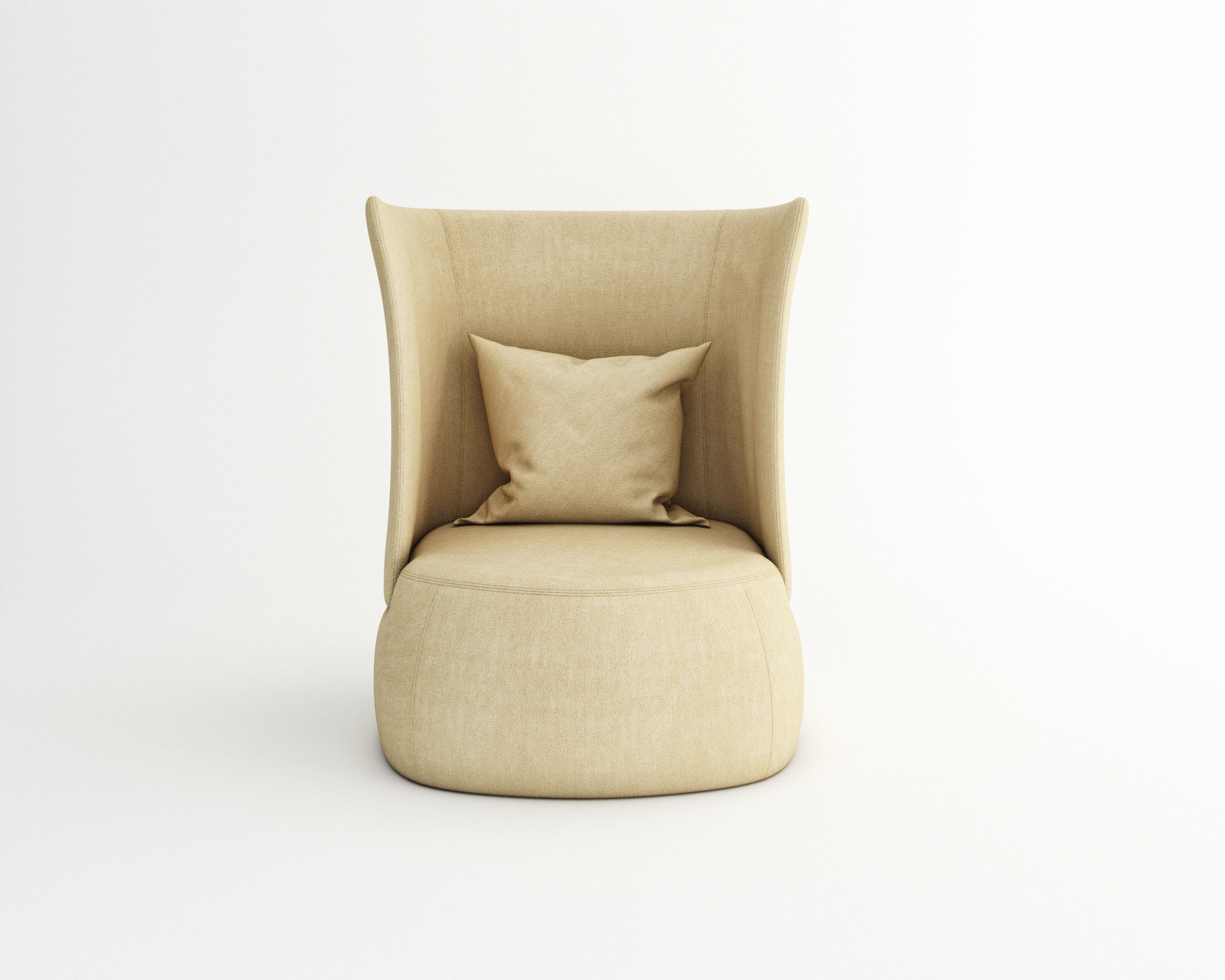 Fat sofa 91A  3D model_1