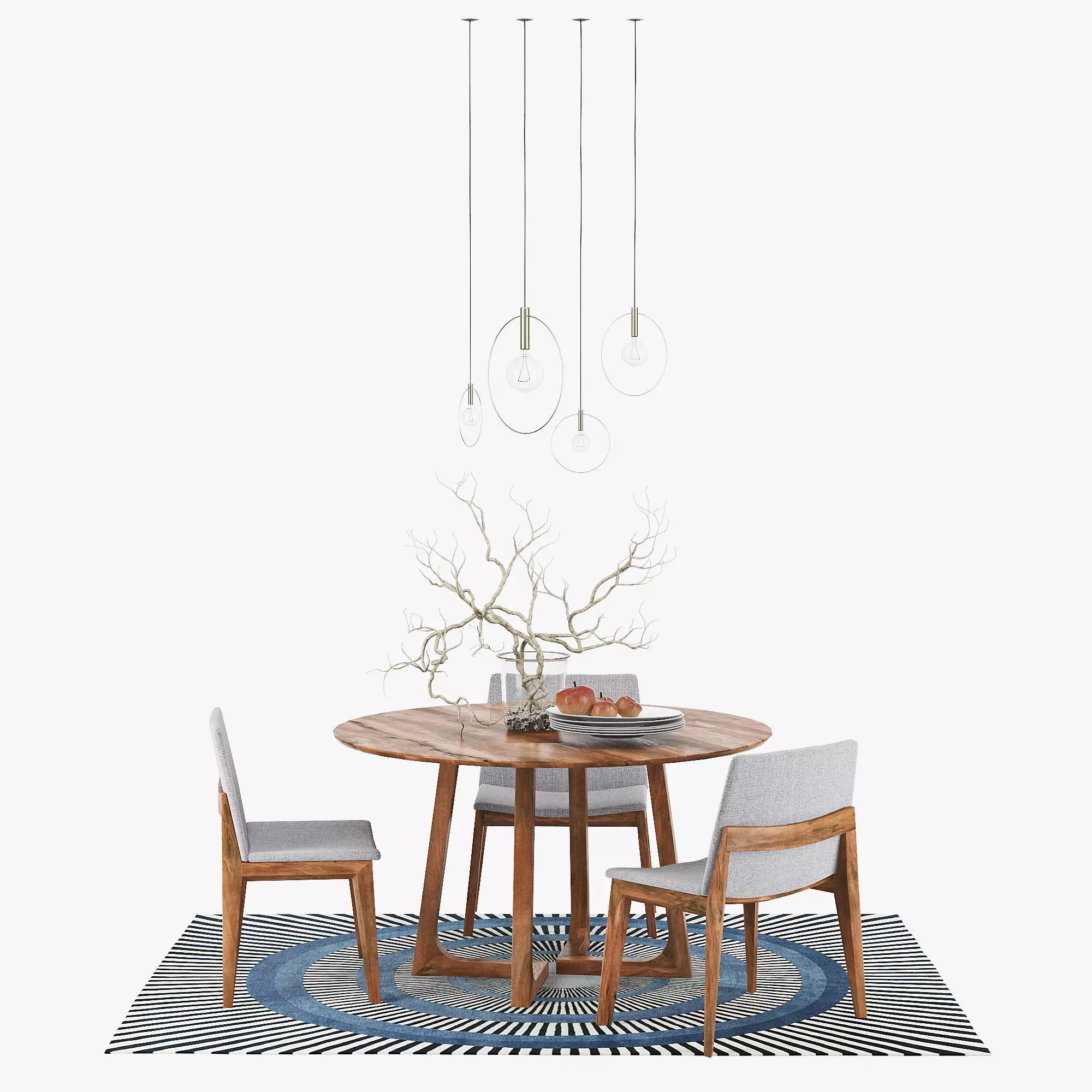 Cress Dining Table 3D model_0