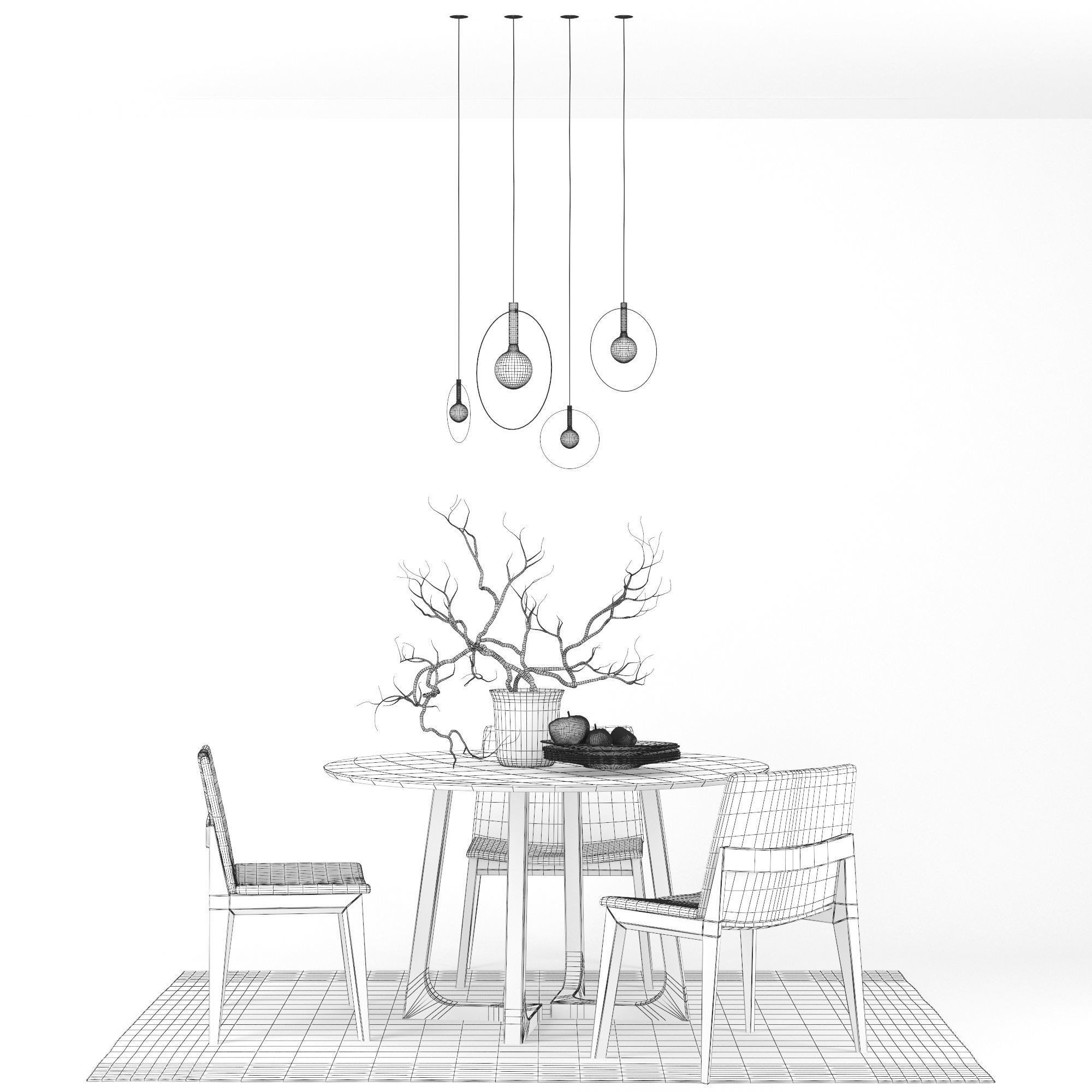 Cress Dining Table 3D model_7