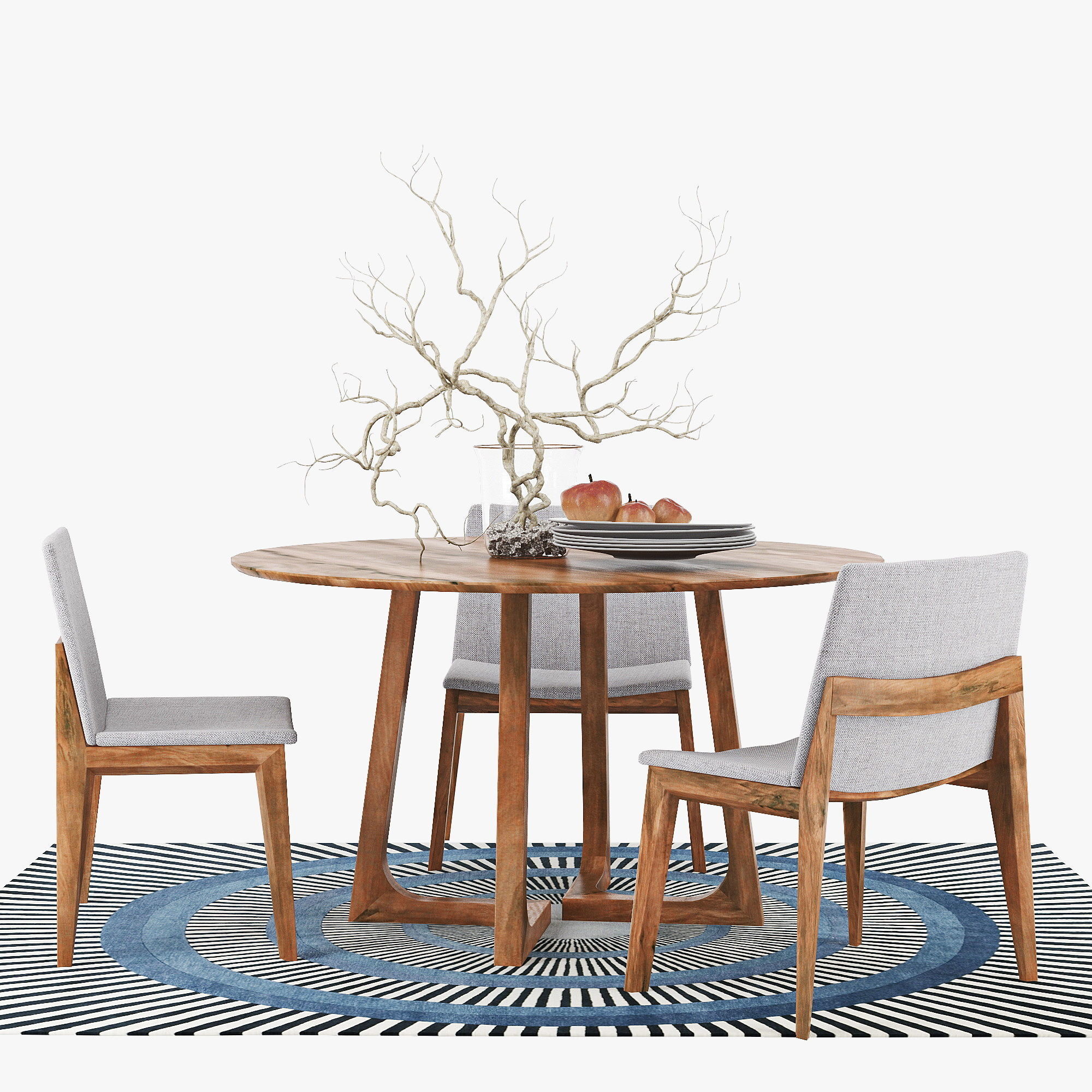 Cress Dining Table 3D model_2