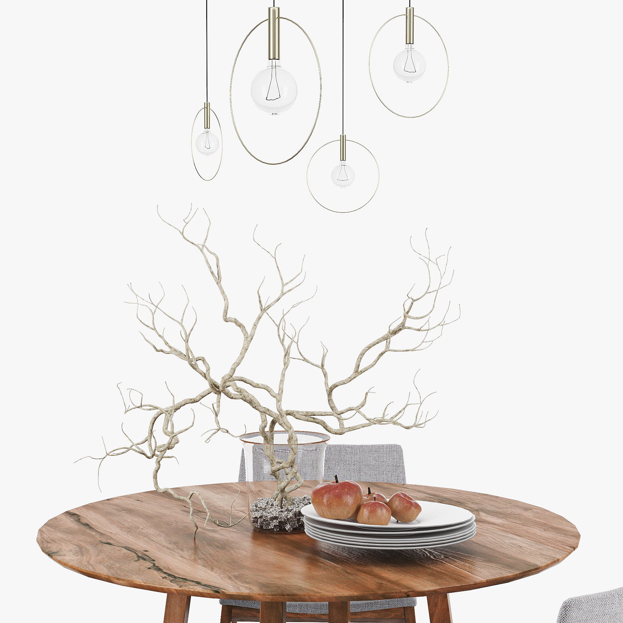 Cress Dining Table 3D model_3