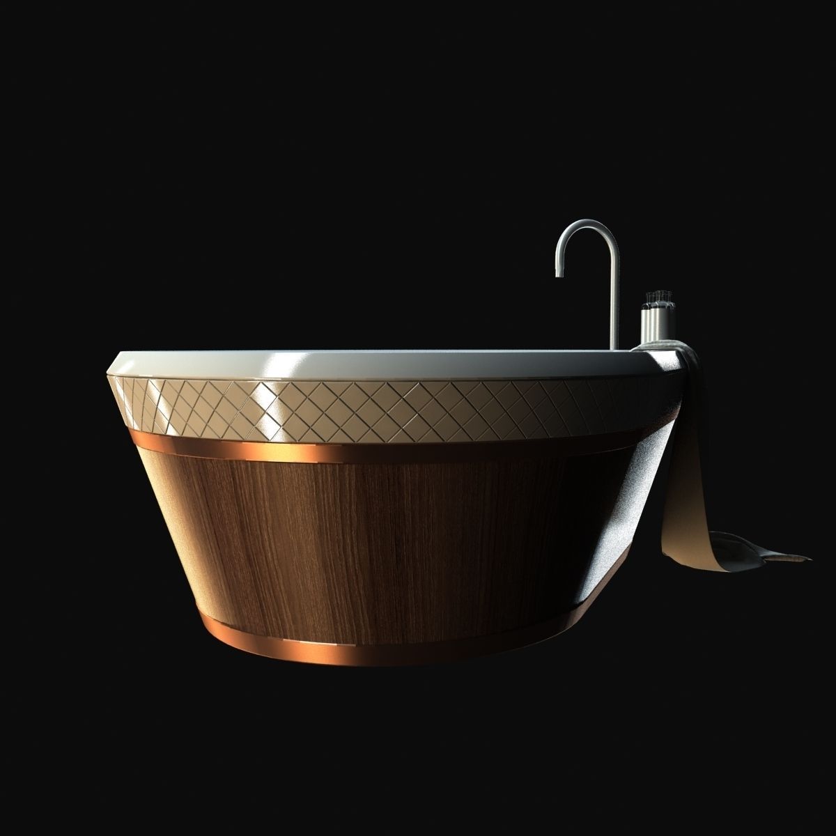 Falper - George Bath With Water 3D model_3