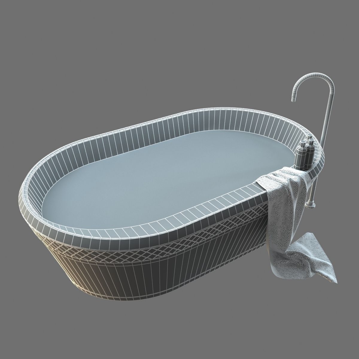 Falper - George Bath With Water 3D model_8