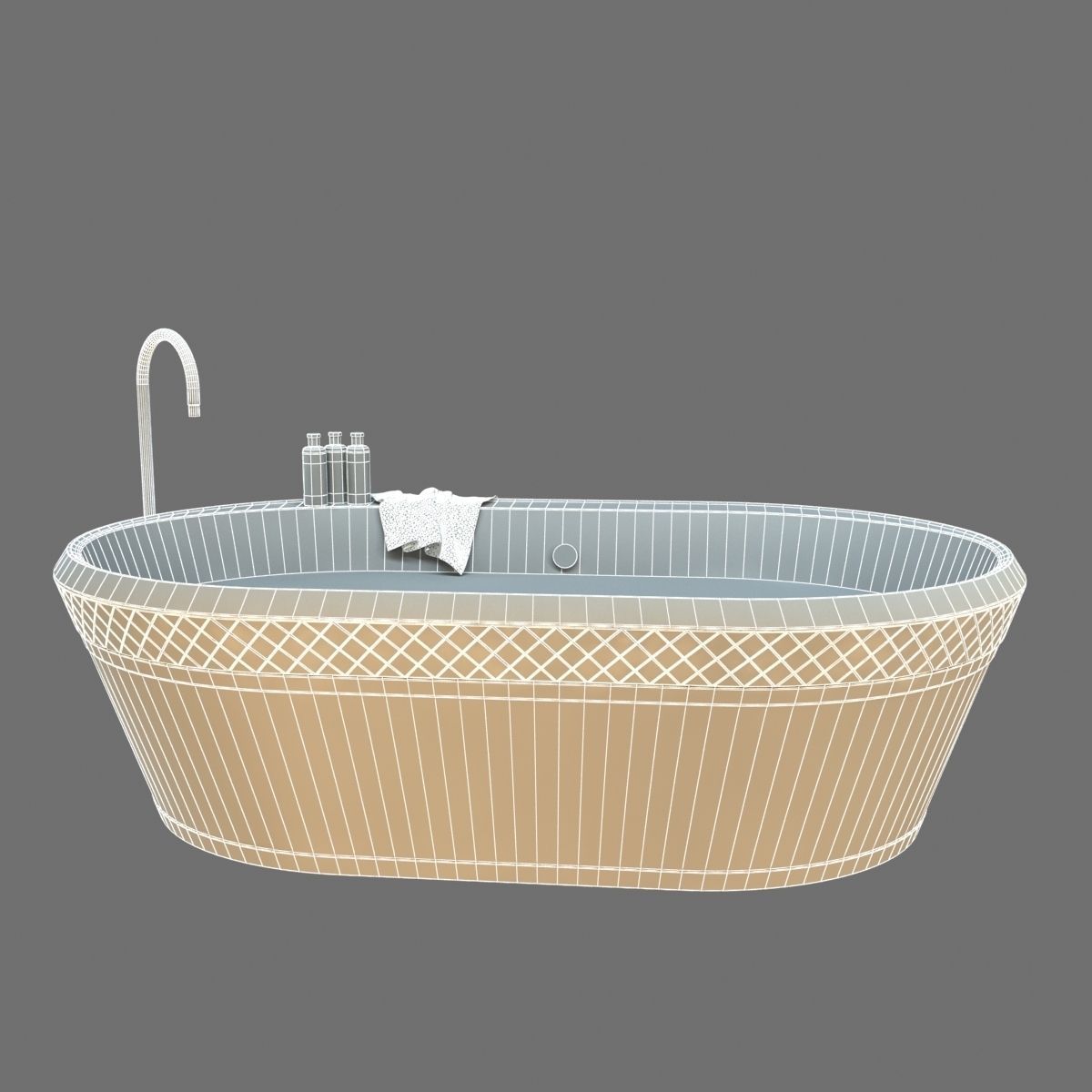 Falper - George Bath With Water 3D model_6