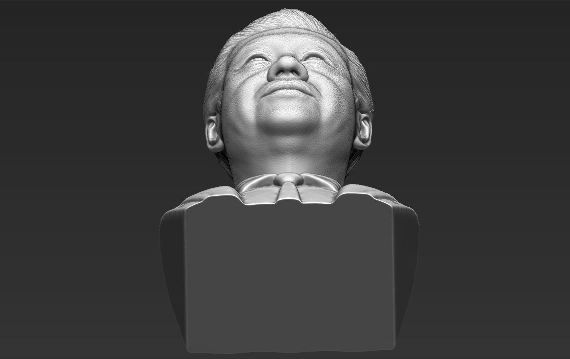 Xi Jinping bust 3D printing ready stl obj formats 3D print model_26