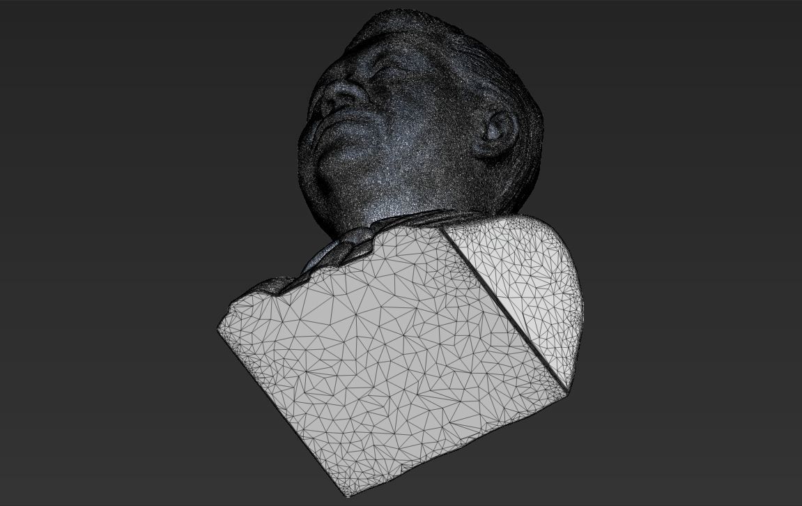 Xi Jinping bust 3D printing ready stl obj formats 3D print model_28