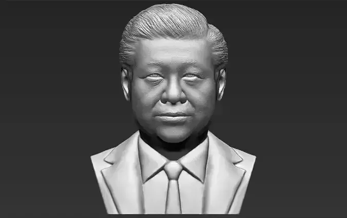 Xi Jinping bust 3D printing ready stl obj formats 3D print model