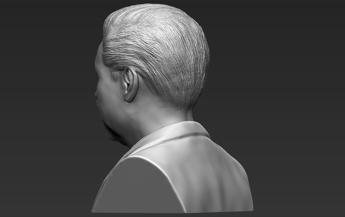 Xi Jinping bust 3D printing ready stl obj formats 3D print model_5
