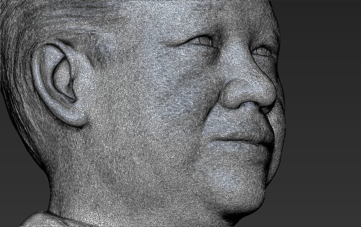 Xi Jinping bust 3D printing ready stl obj formats 3D print model_30