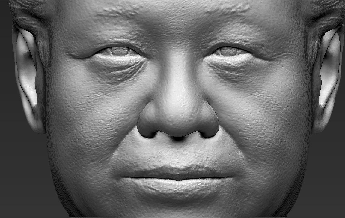 Xi Jinping bust 3D printing ready stl obj formats 3D print model_18