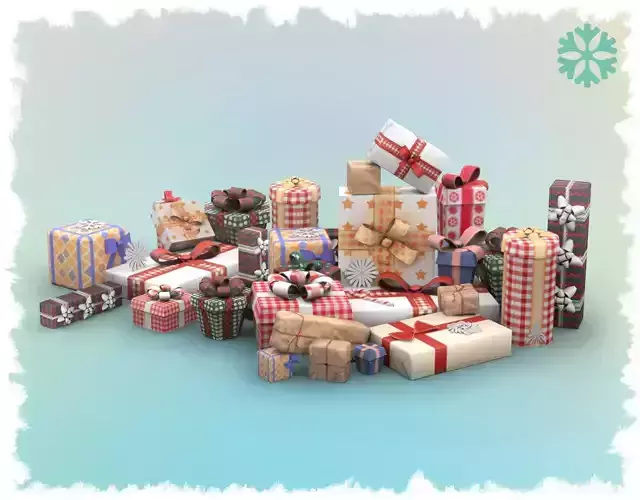 Gift Boxes Low-poly 3D model