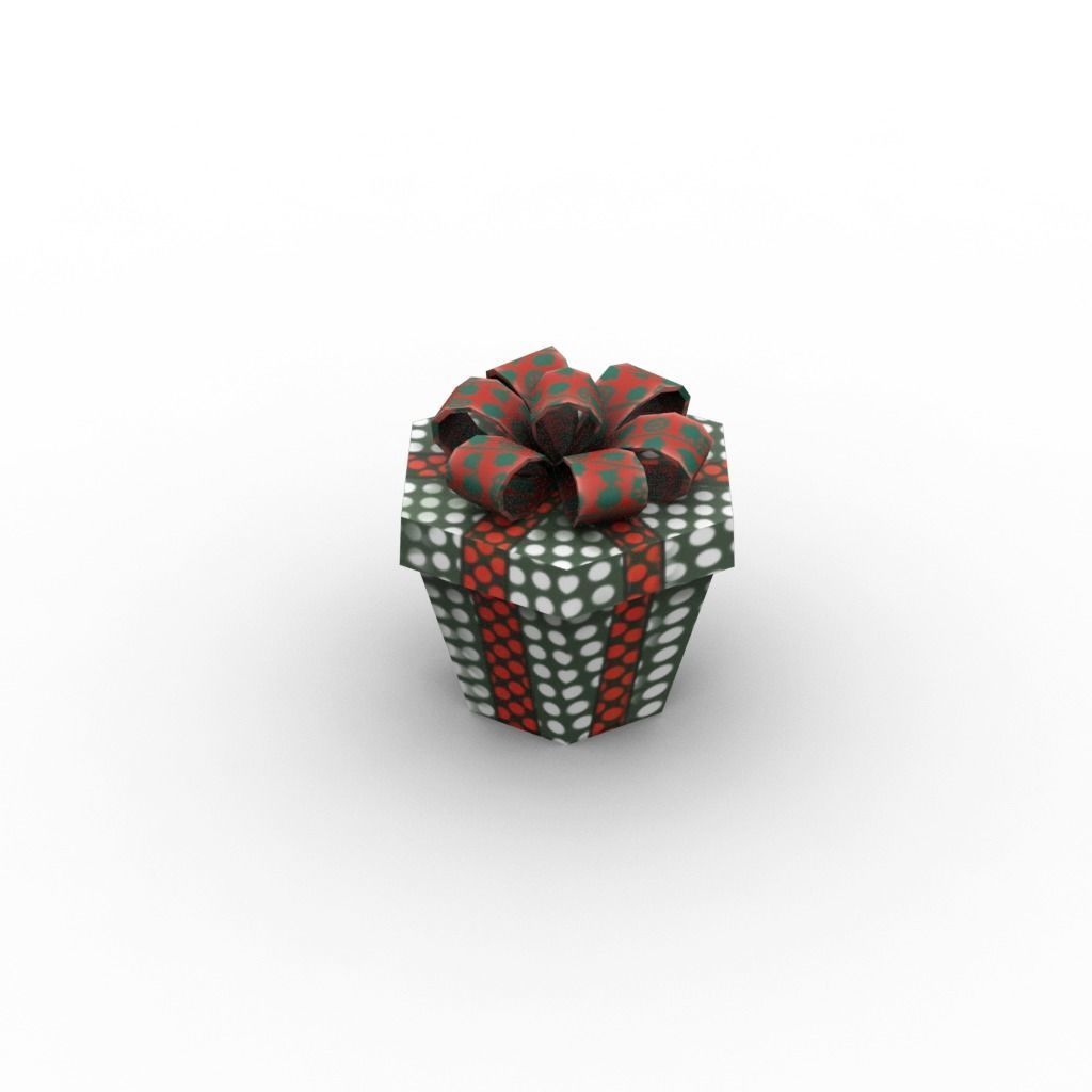 Gift Boxes Low-poly 3D model_17