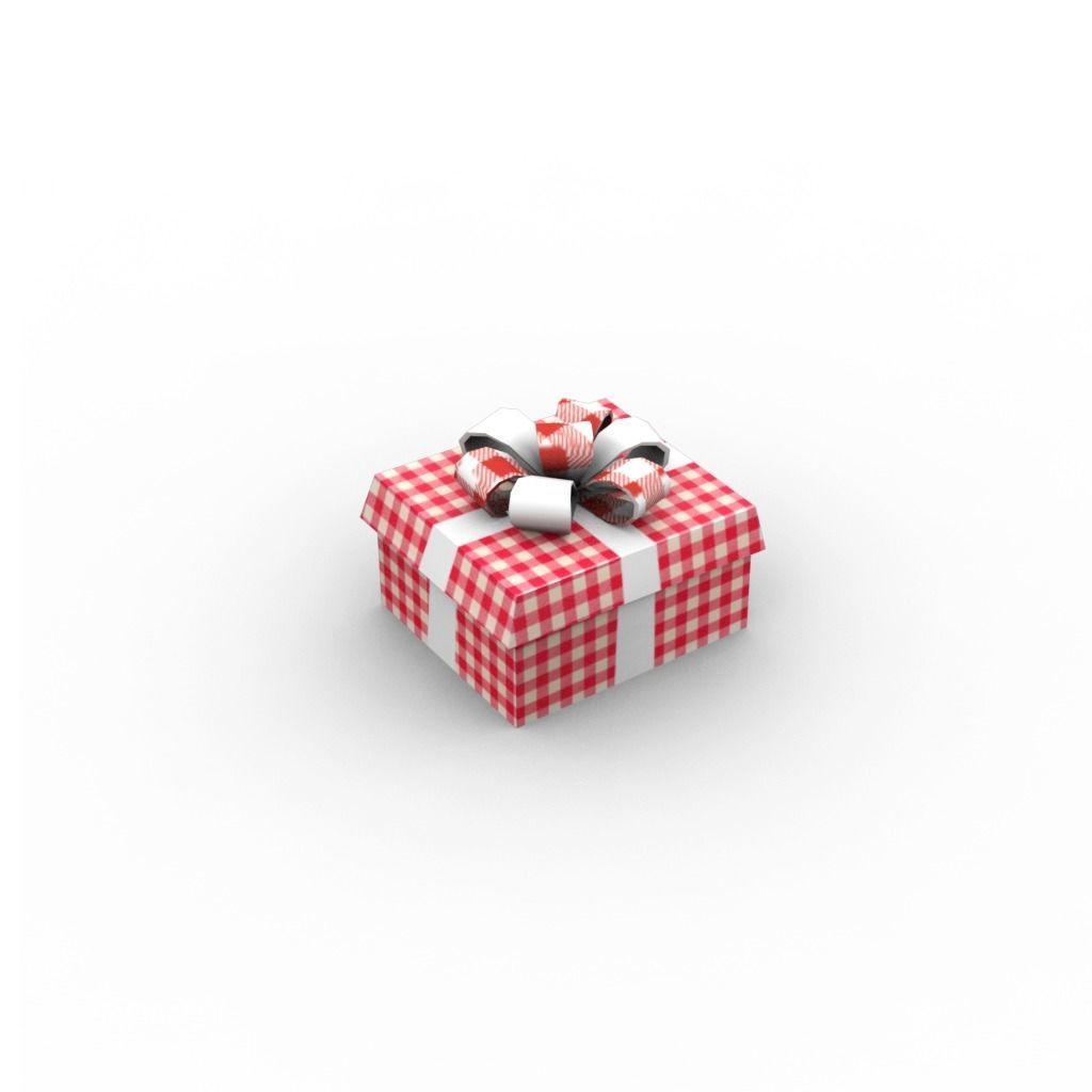 Gift Boxes Low-poly 3D model_12
