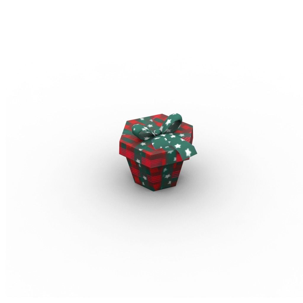 Gift Boxes Low-poly 3D model_14