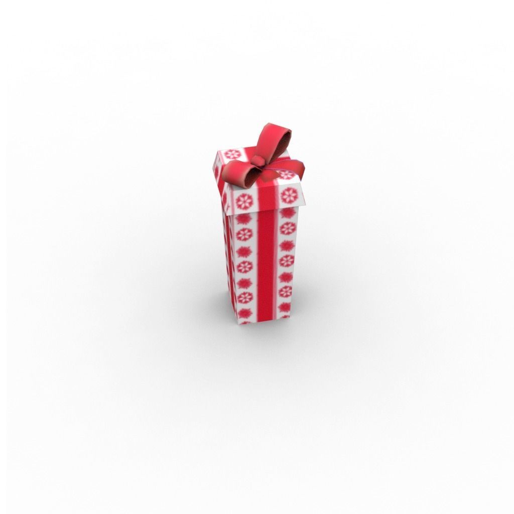 Gift Boxes Low-poly 3D model_16