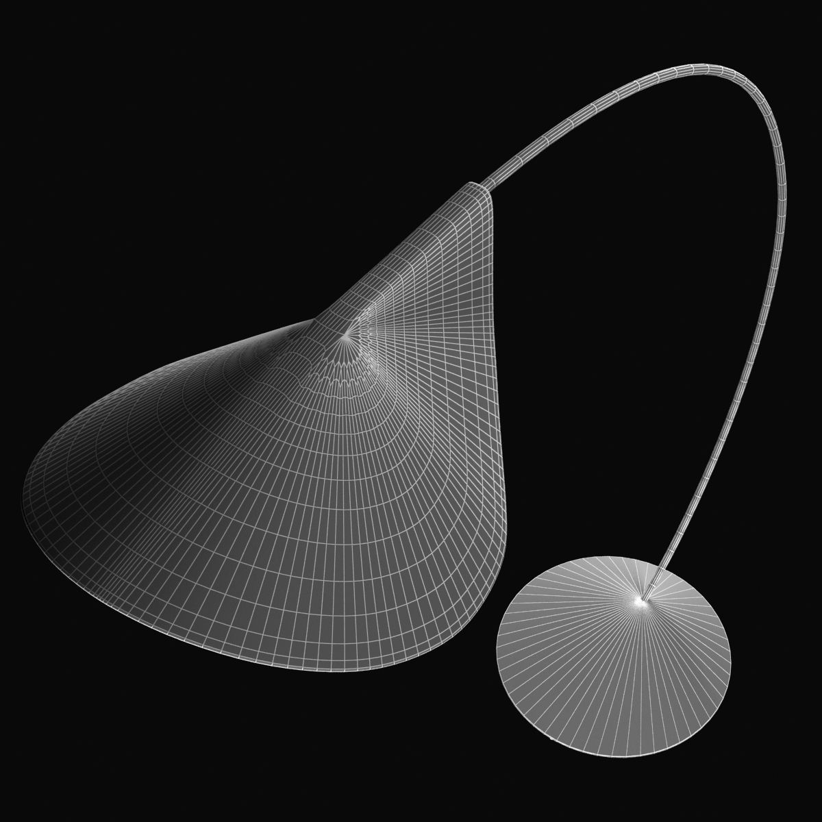 De Padova - Circle Floor Lamp 3D model_5