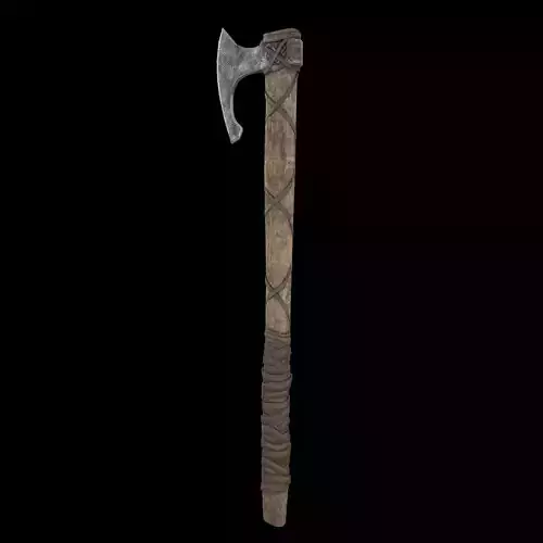 Viking axe Gameready PBR Low-poly 3D model