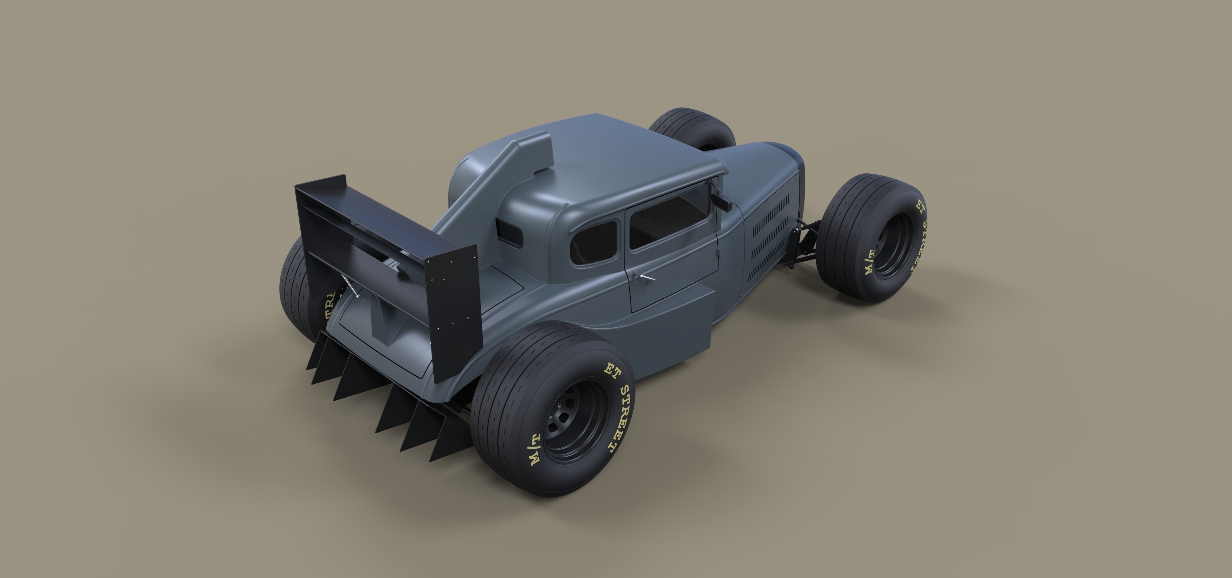 Hot rod Formula One 3D model_10