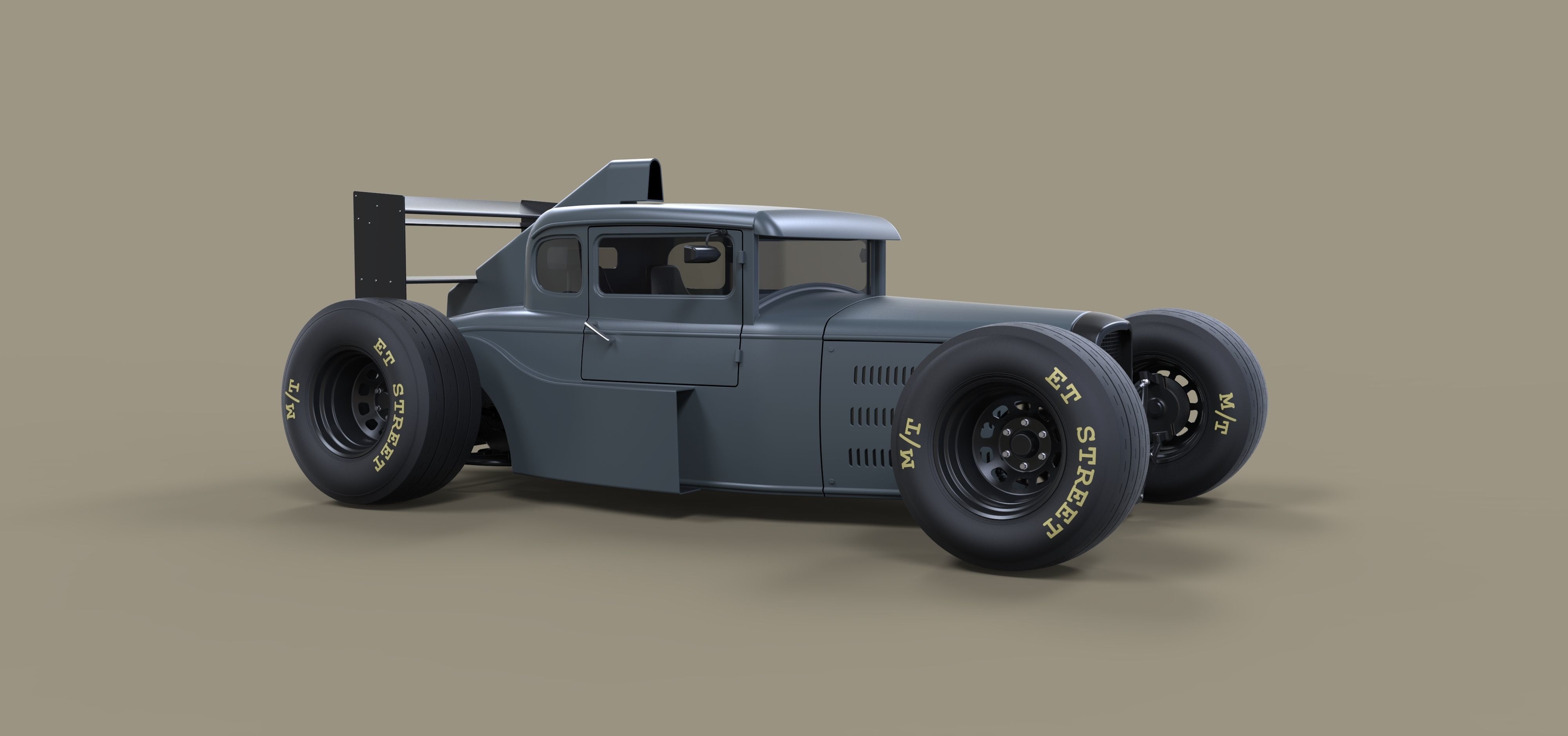 Hot rod Formula One 3D model_2