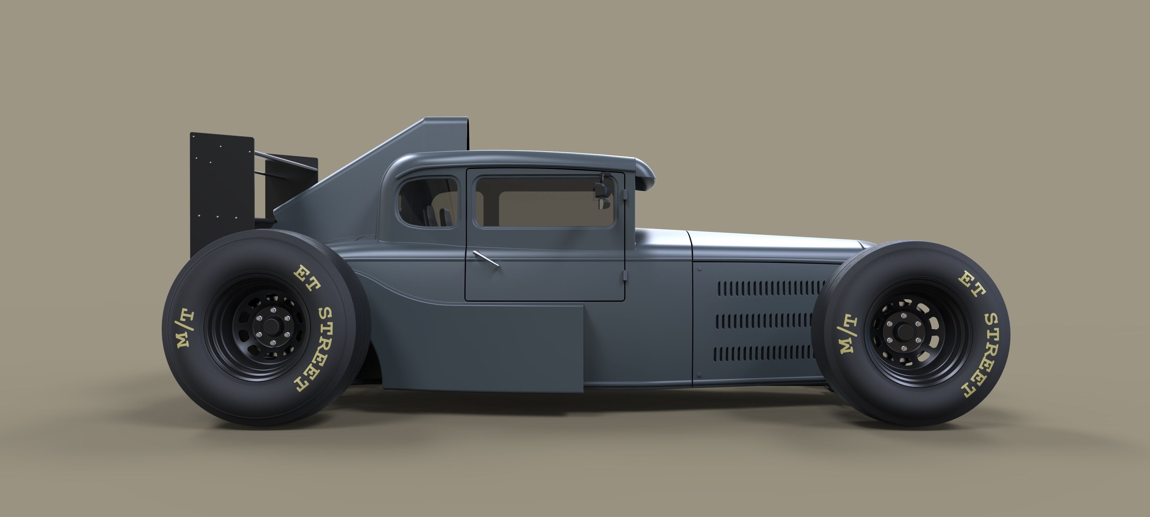 Hot rod Formula One 3D model_7