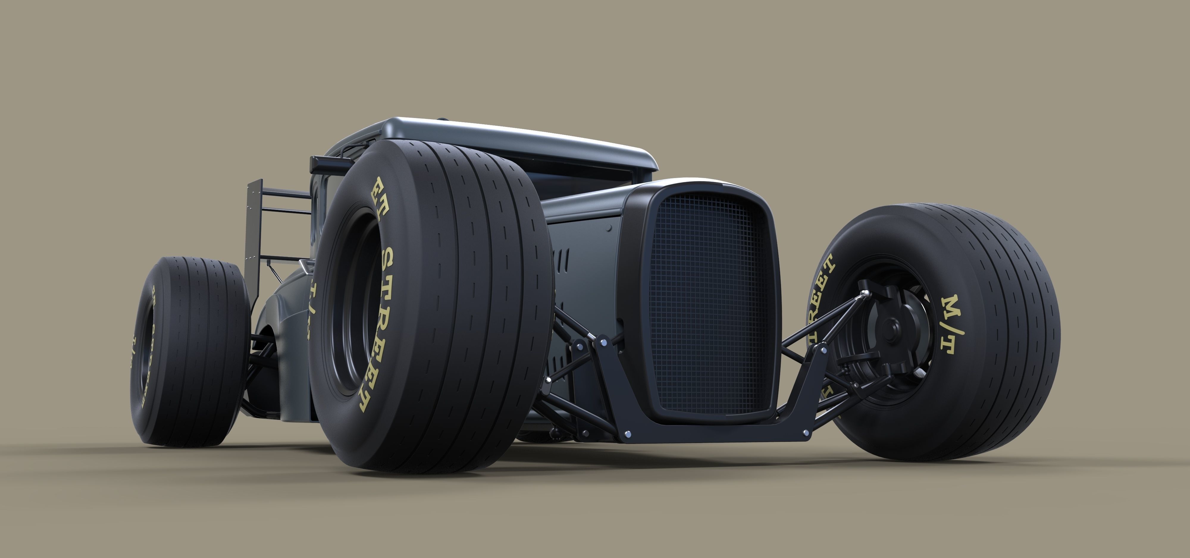 Hot rod Formula One 3D model_16