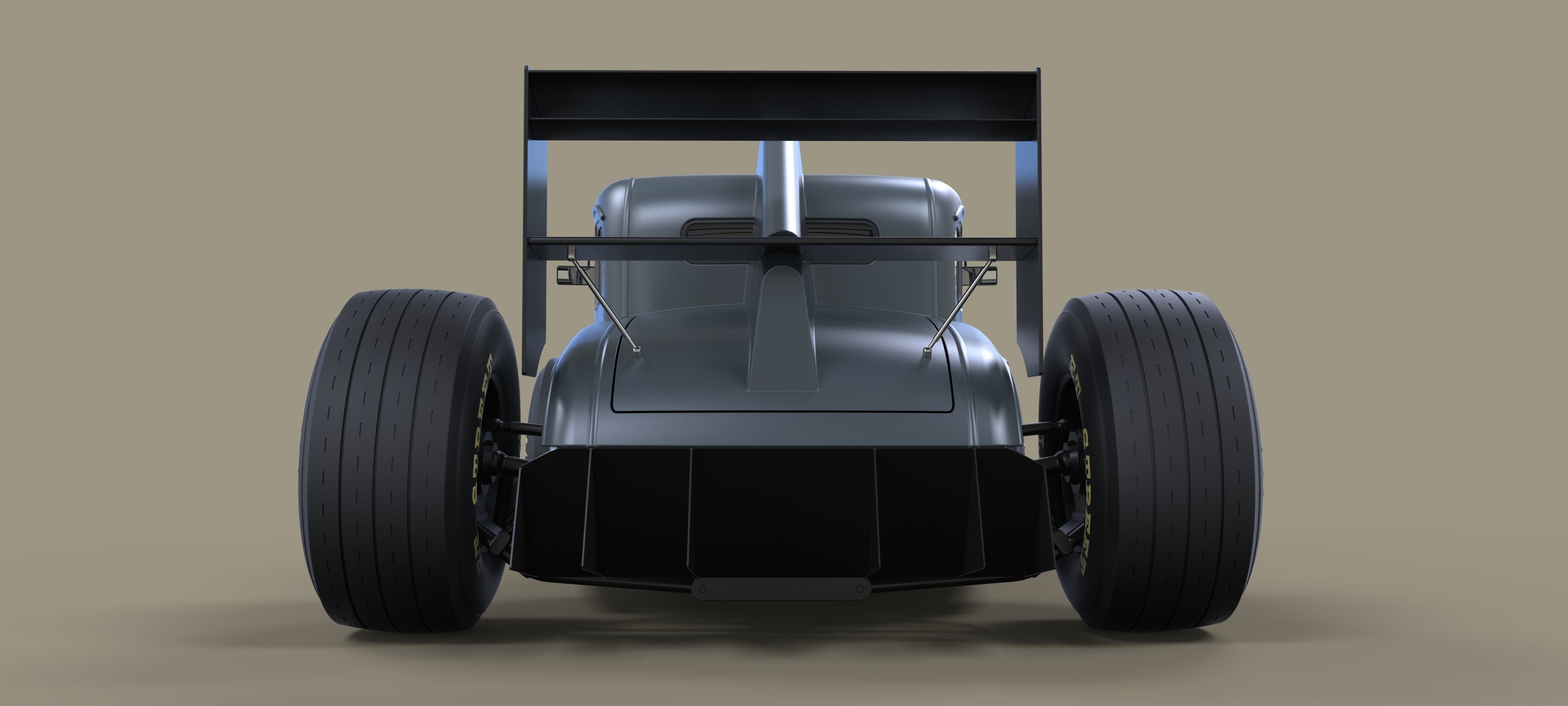 Hot rod Formula One 3D model_15