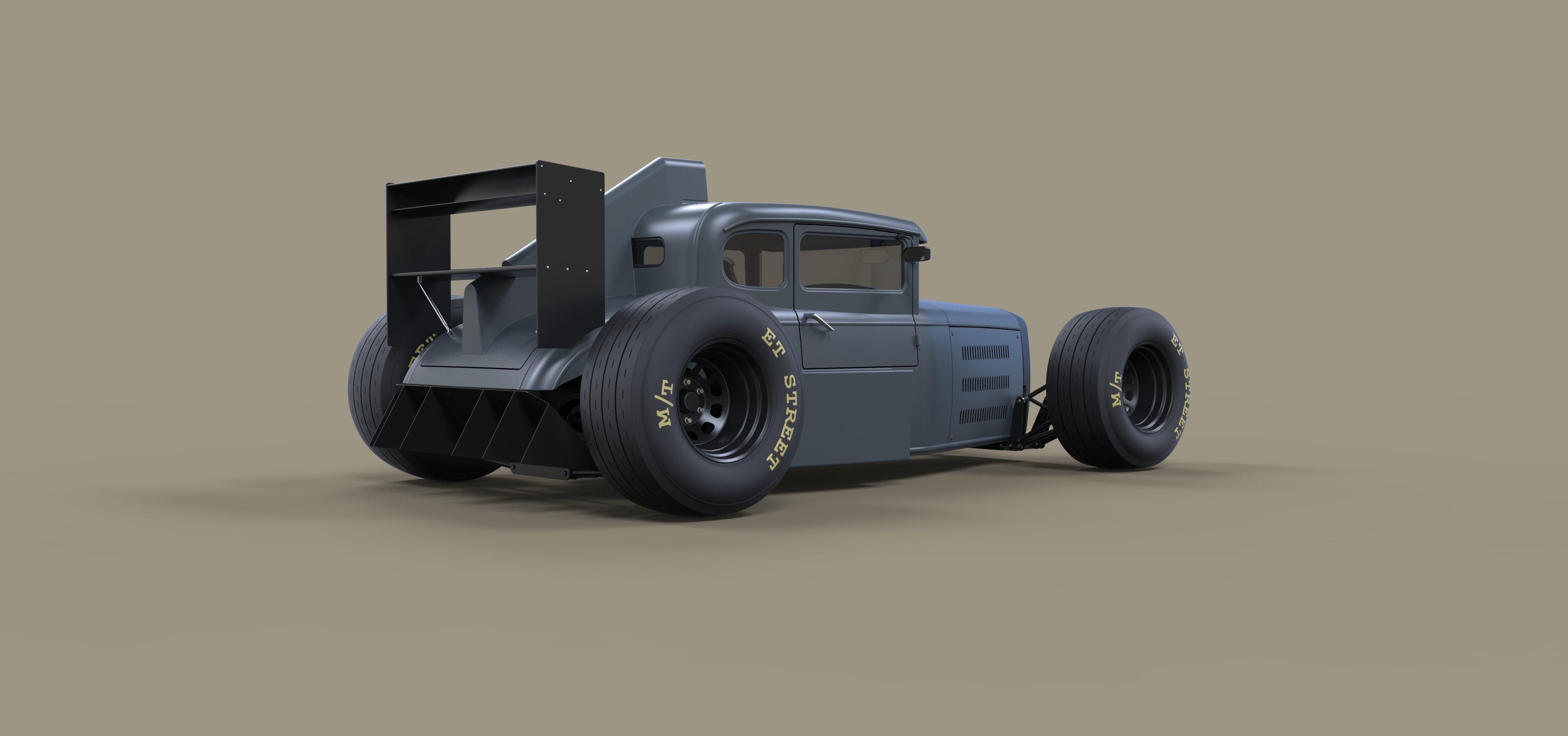 Hot rod Formula One 3D model_11