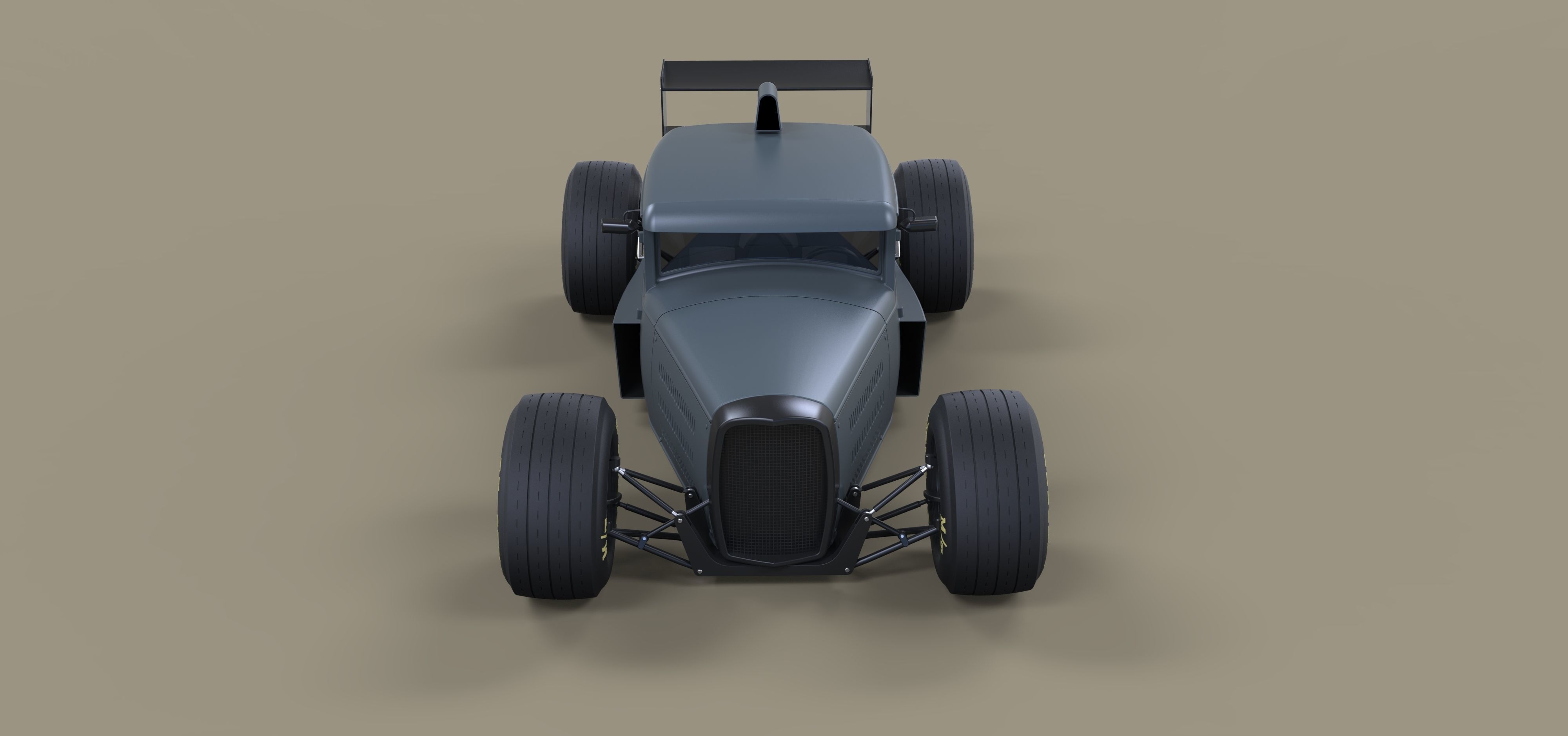 Hot rod Formula One 3D model_5