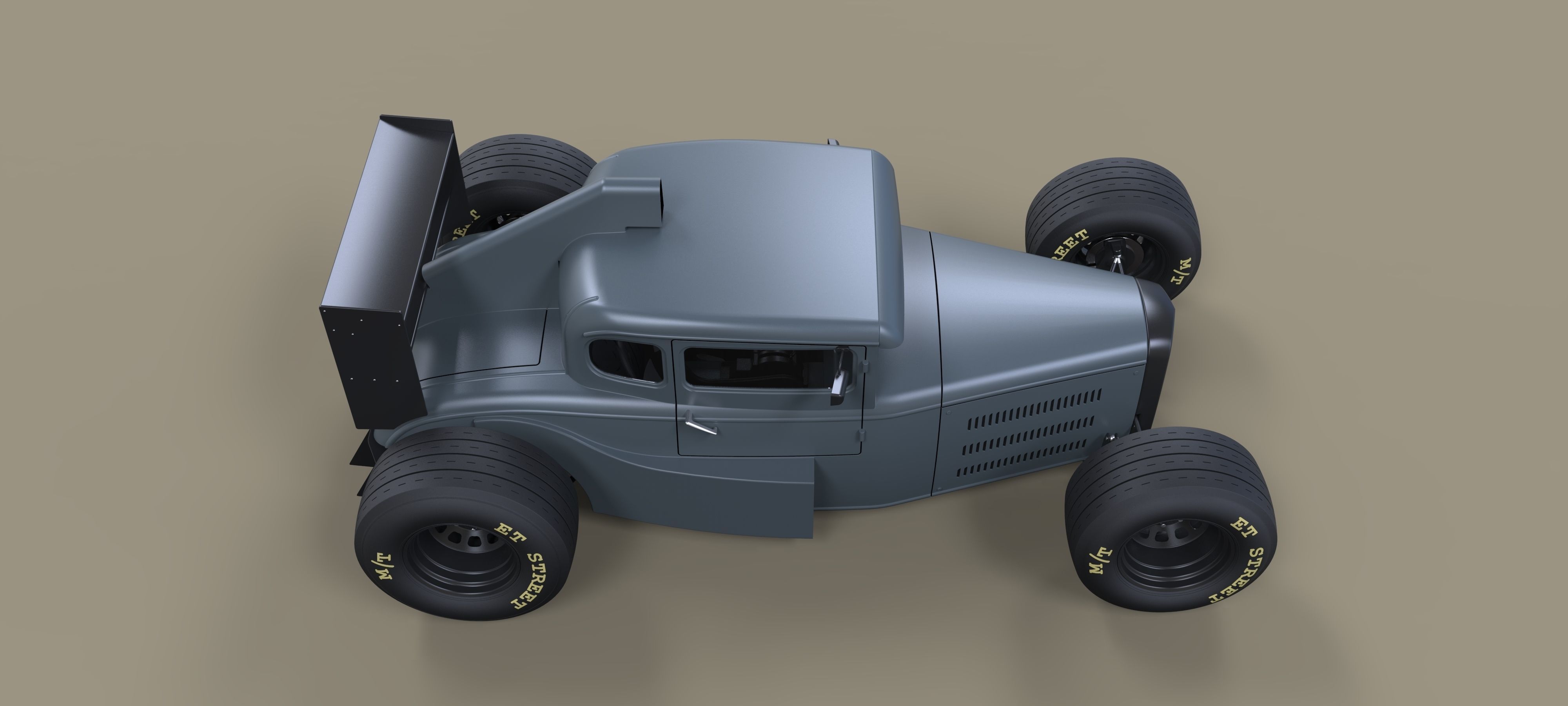 Hot rod Formula One 3D model_8