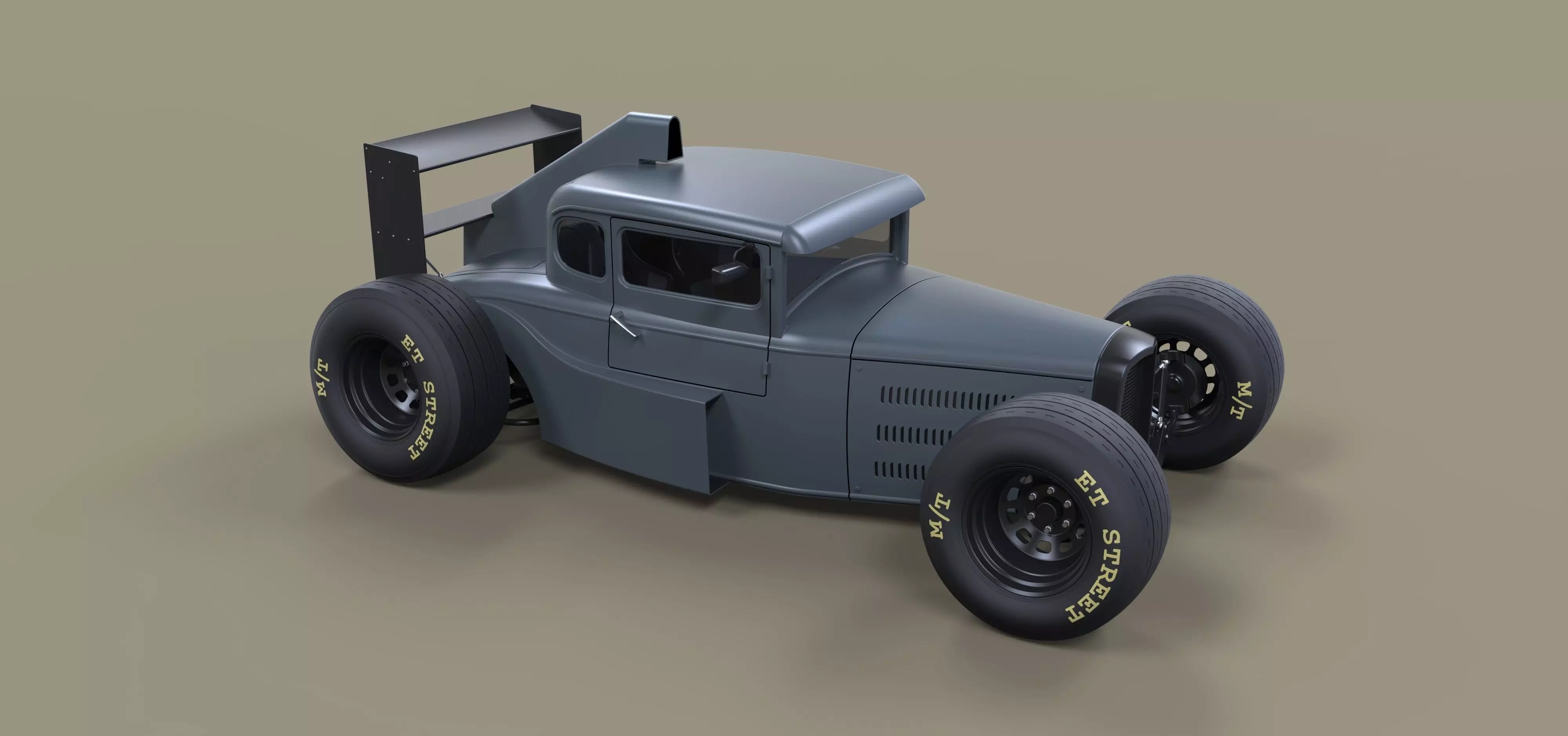Hot rod Formula One 3D model_0