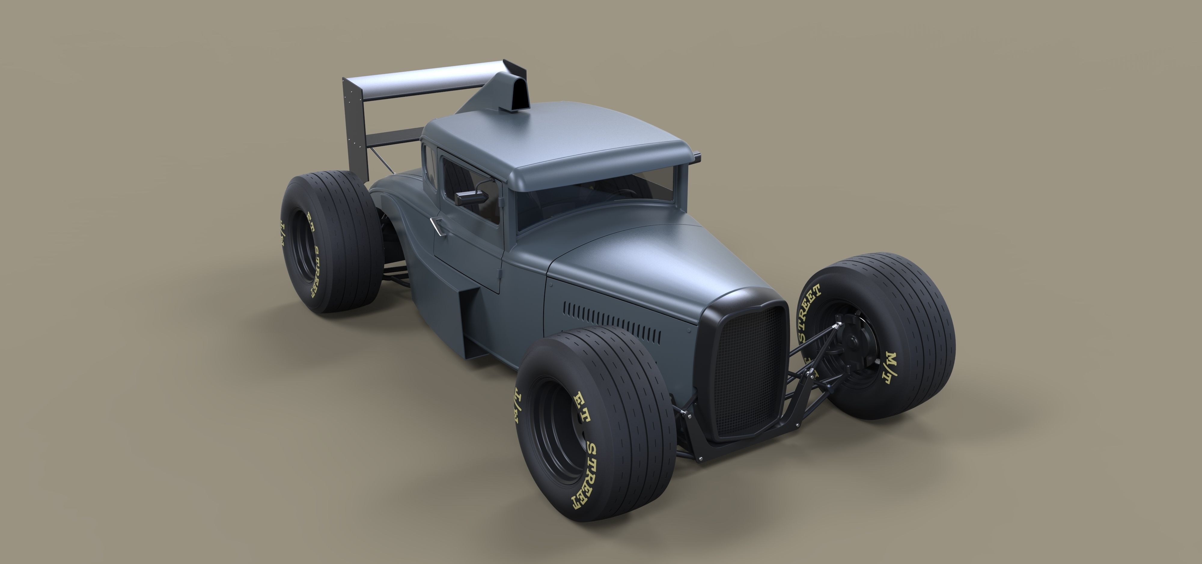 Hot rod Formula One 3D model_3