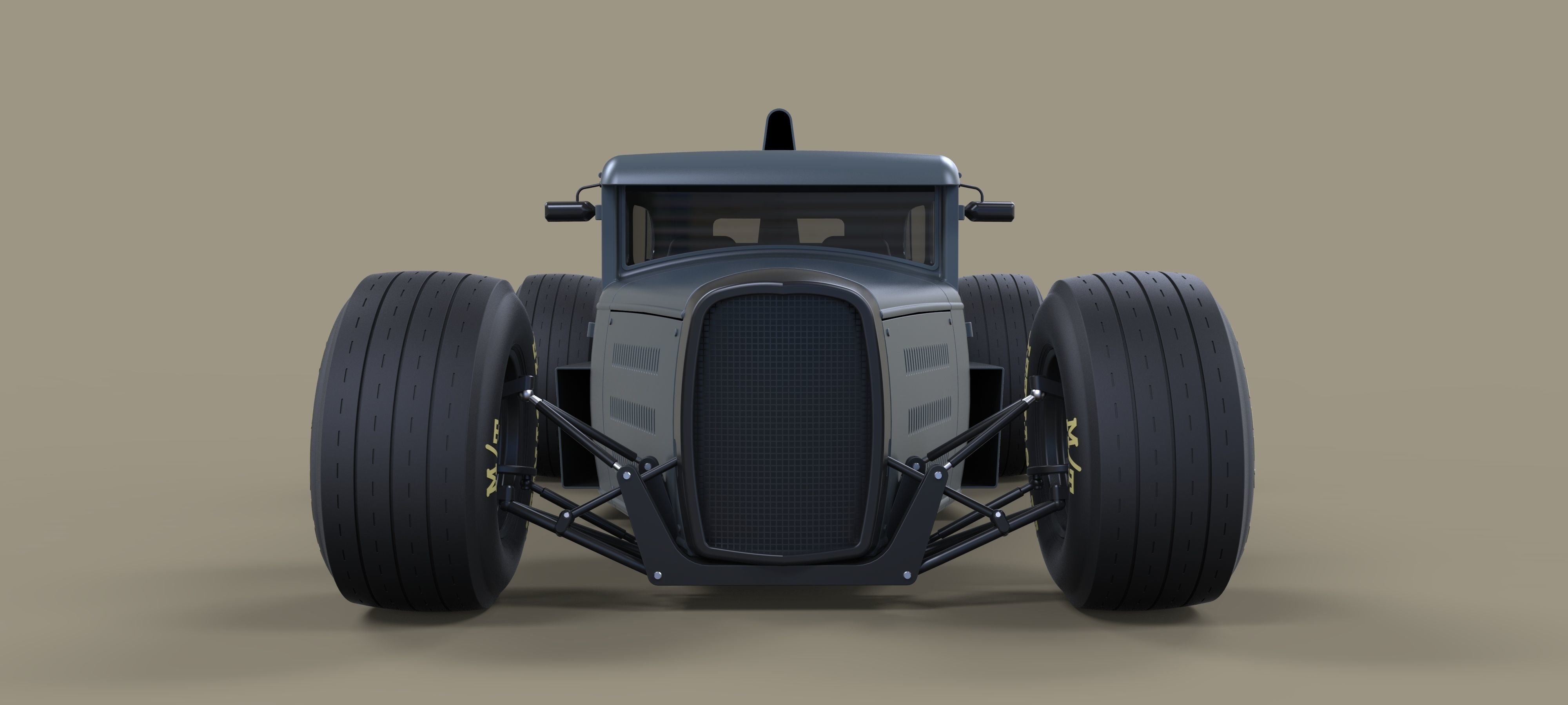 Hot rod Formula One 3D model_6