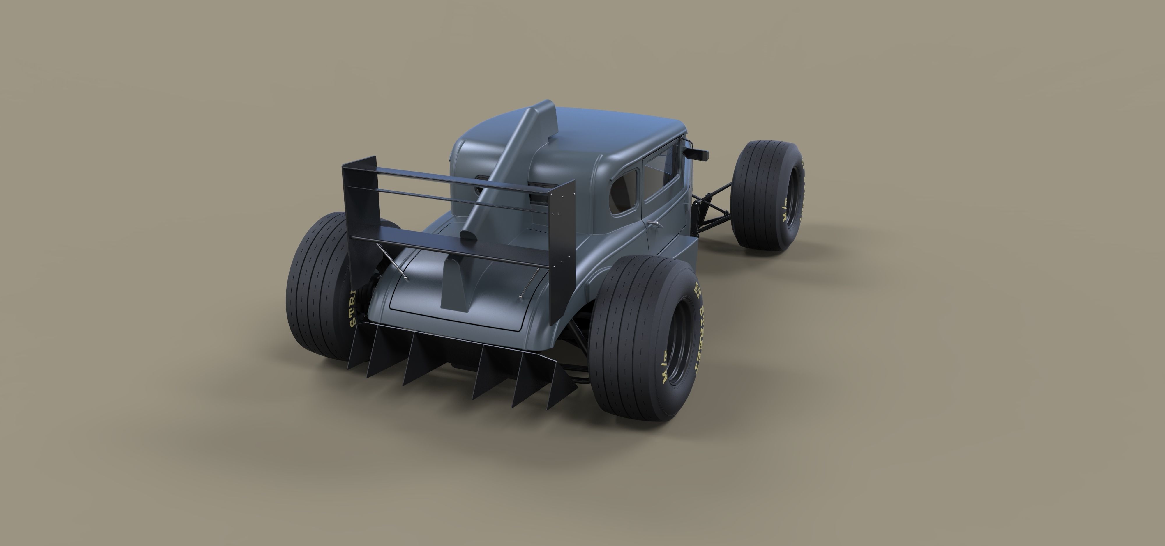 Hot rod Formula One 3D model_12