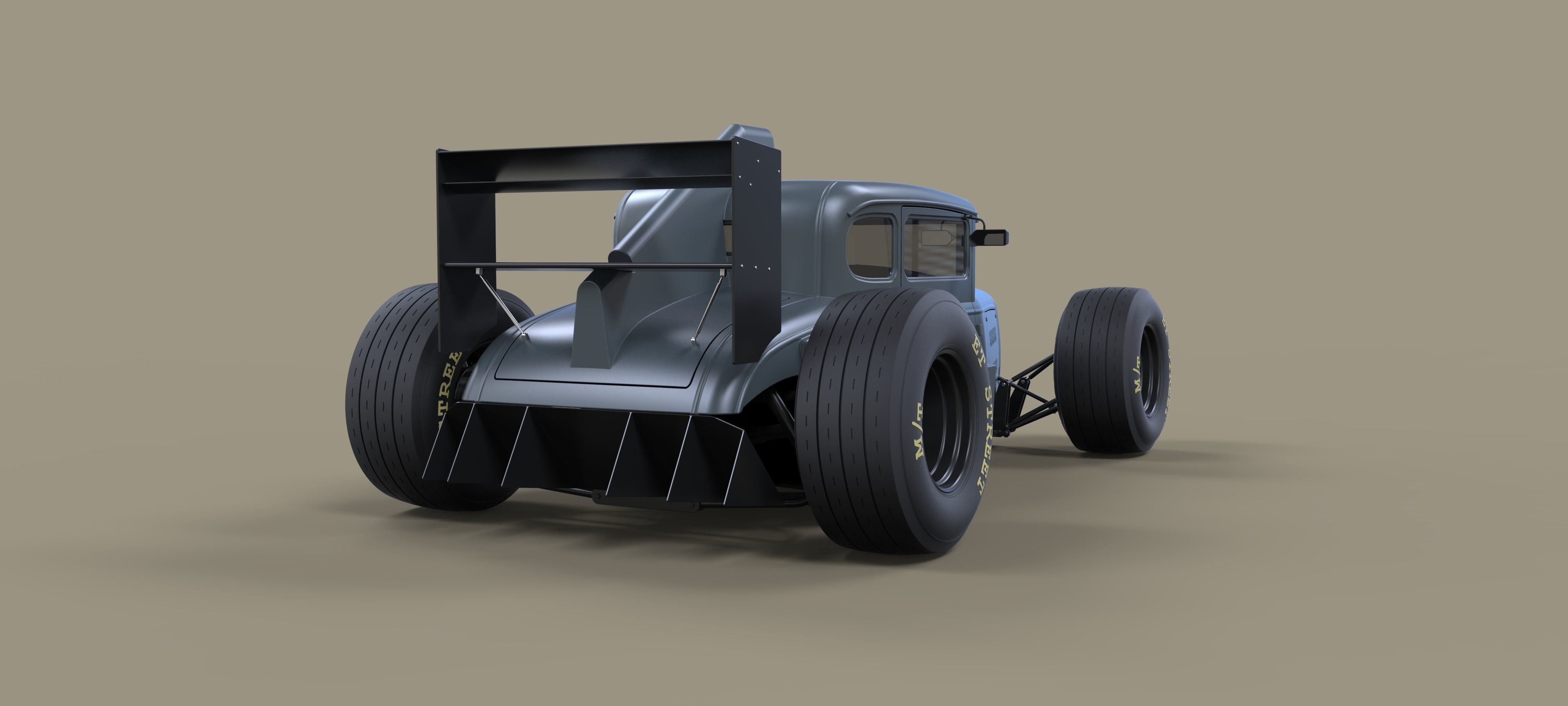 Hot rod Formula One 3D model_13