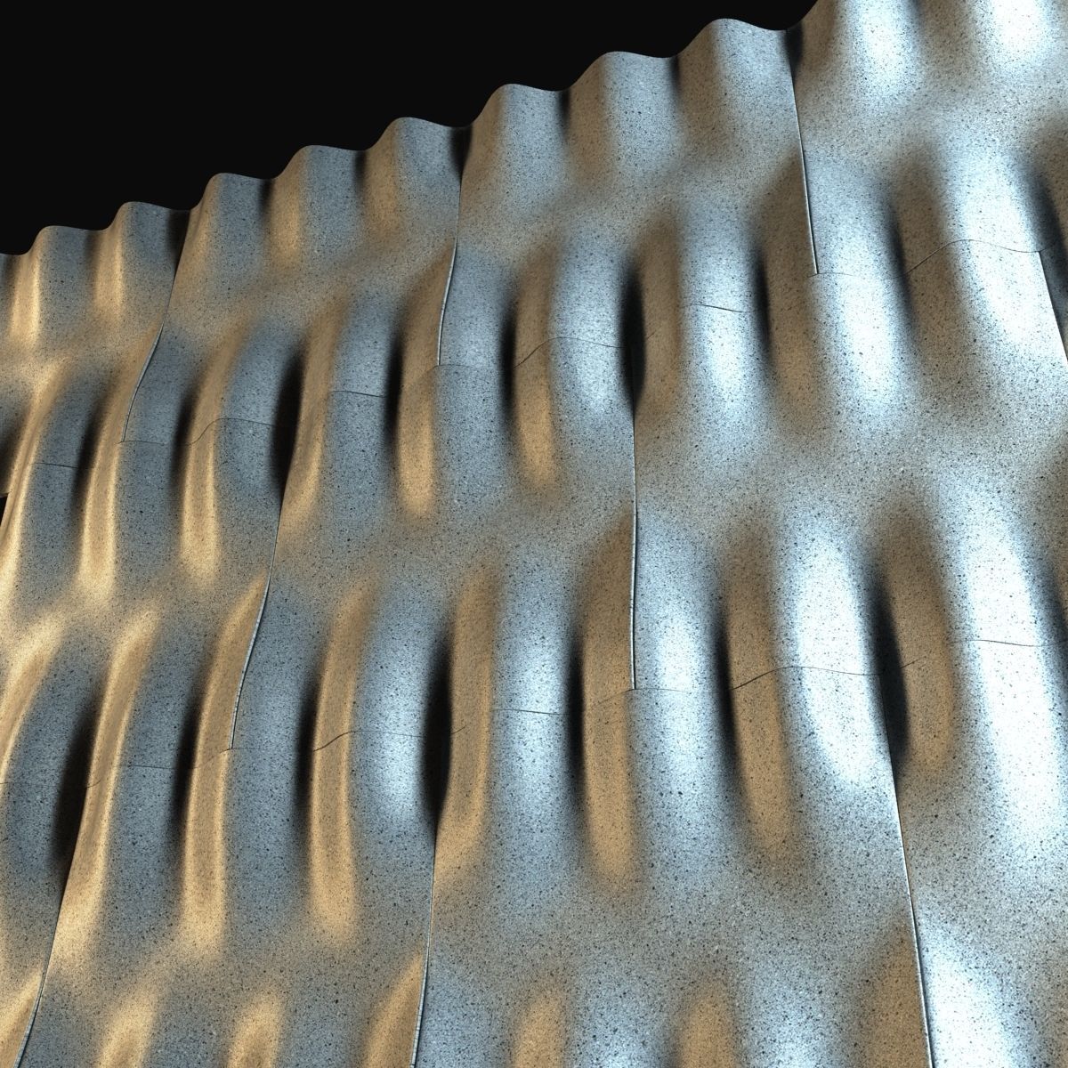 Lithos 3d Wall Tiles Tulle 3D model_11