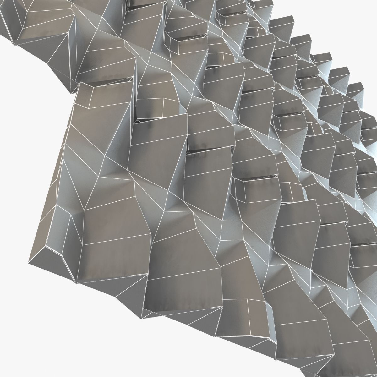 Lithos 3d Wall Tiles Tulle 3D model_5