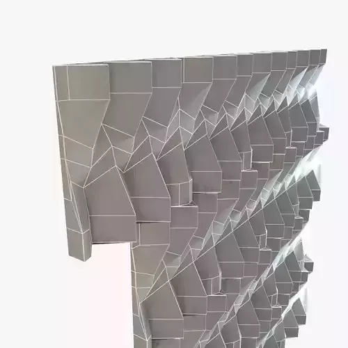 Lithos 3d Wall Tiles Tulle 3D model